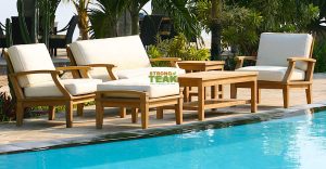 Deep Seating Outdoor Furniture With Cushion Antique White Color