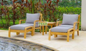 Hanover Teak Deep Seating Sets With Cushions