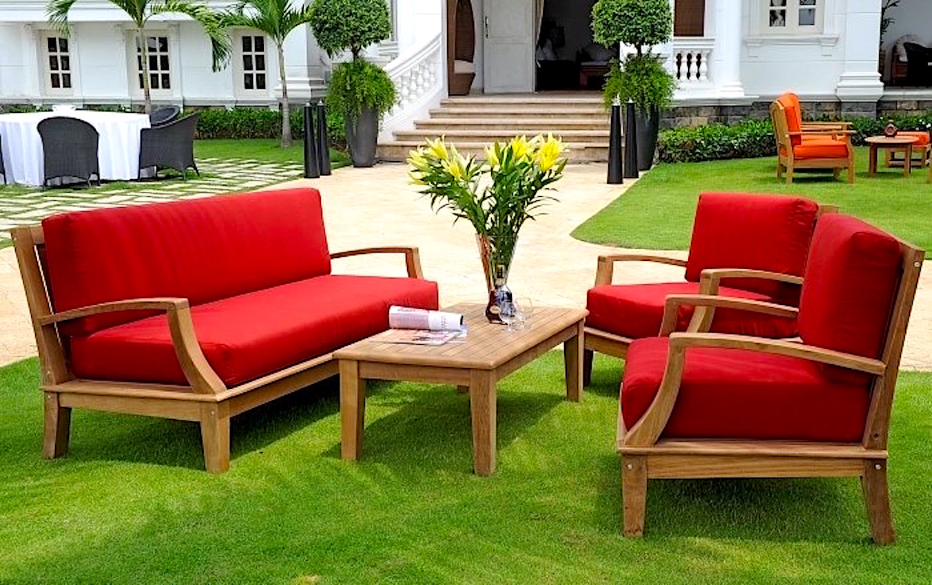 Luxury teak patio furniture for hospitality projects